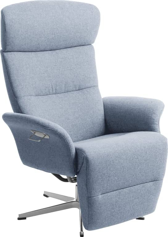 Conform Master recliner - svingfot alu stoff Sheford 1383-44 light blue - Produktbilde