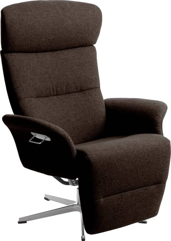 Conform Master recliner  - Svingfot alu stoff Facet Dark Brown 1326-68  - Produktbilde