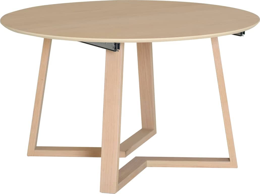 Borås spisebord Ø 130 cm m/2 ileggsplater - bilde 1 av 3