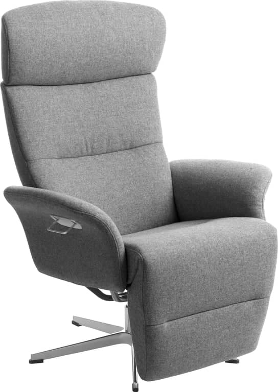 Conform Master recliner  - Svingfot alu stoff Facet Light grey 1326-72  - Produktbilde
