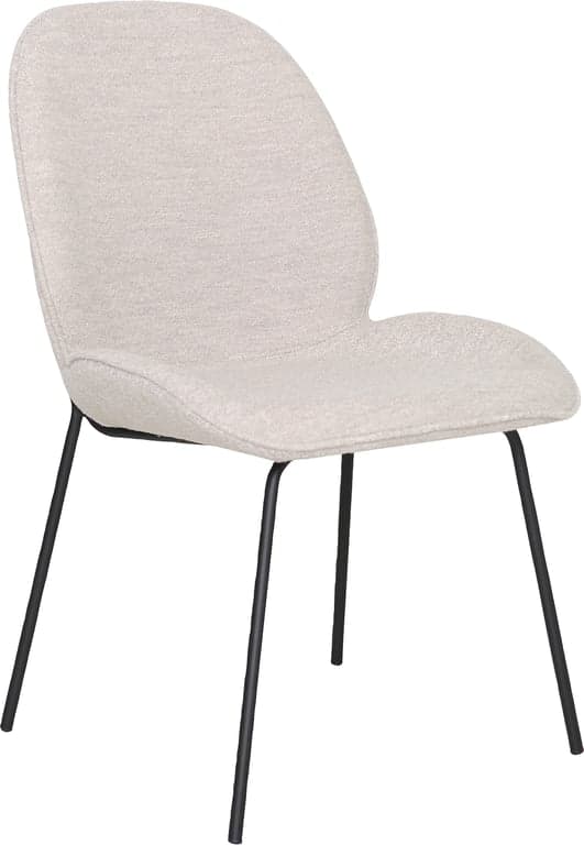 Stoff Alpine beige, svarte ben