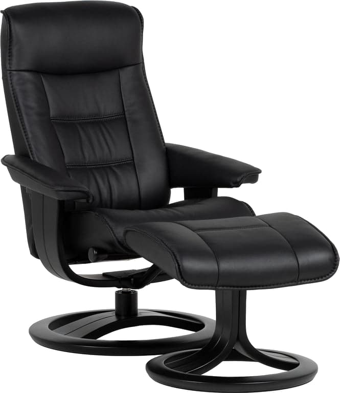 m/skammel, hud/PVC Essenza Nero