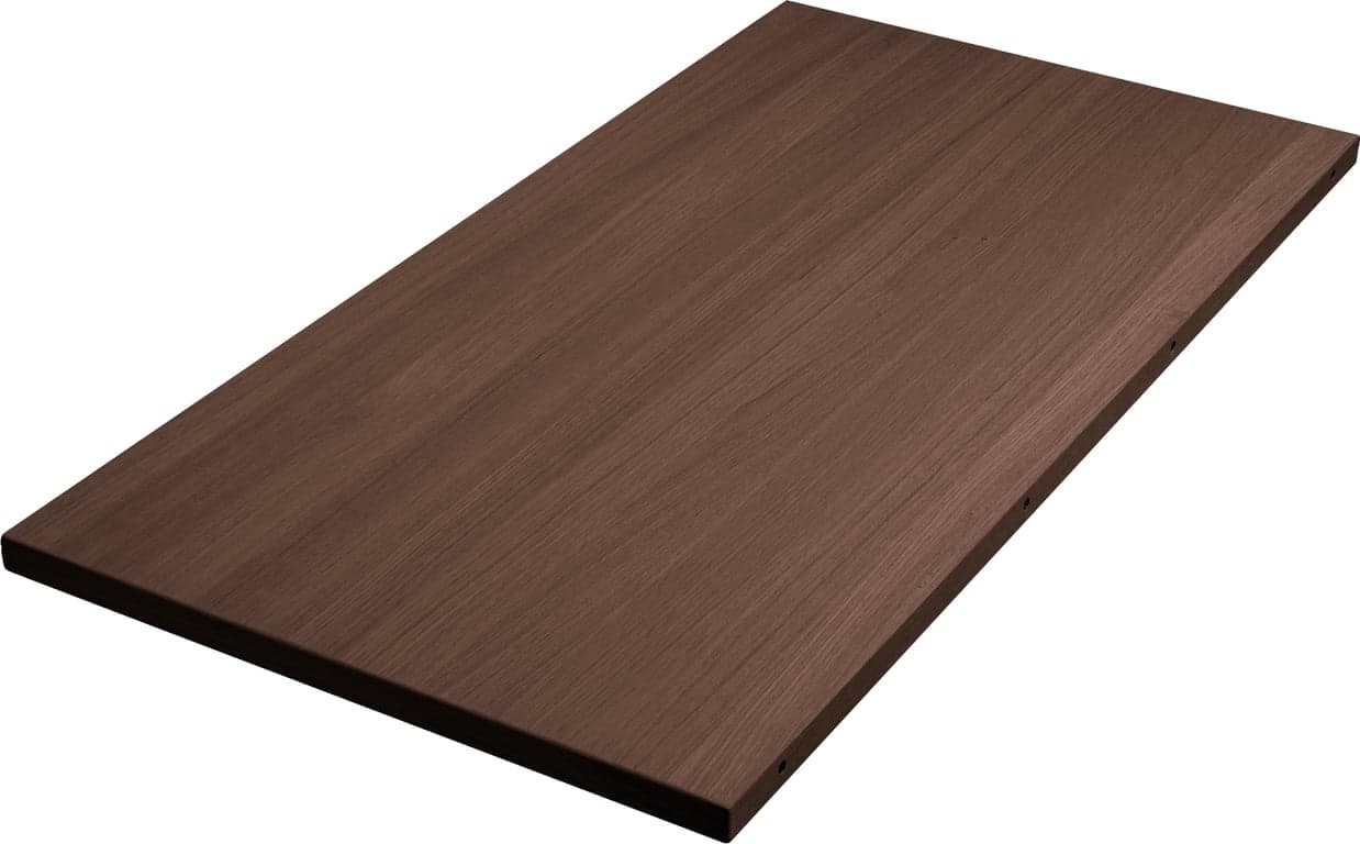 50 x 130 cm, mocca, eik, lakk. 2 stk