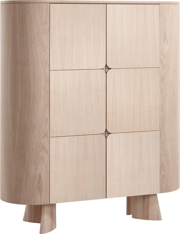 120 x 45 H140 cm, hvitoljet
