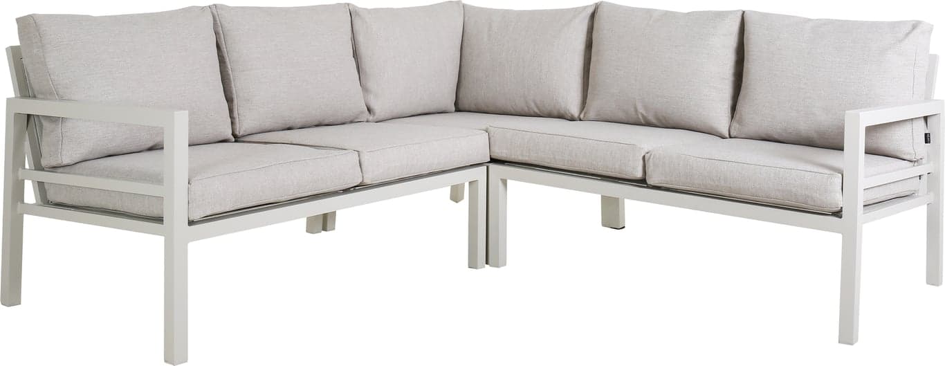 2-seter + hjørne + 2-seter, kalk/sand